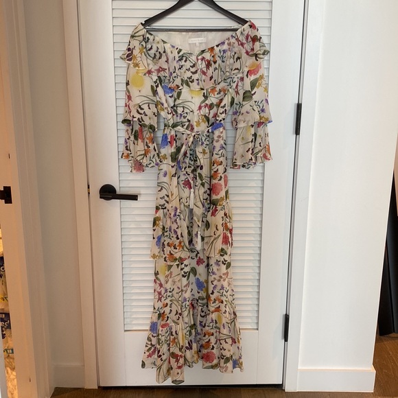 Borgo de Nor Margaux Ruffled Floral Maxi Dress - Picture 2 of 7